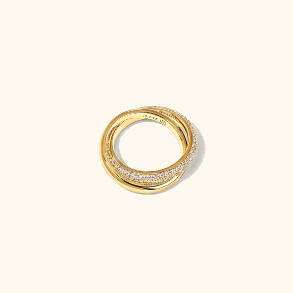 Dualité Ring Gold in the group Shop / Rings at ANI (ANI_VA_060)