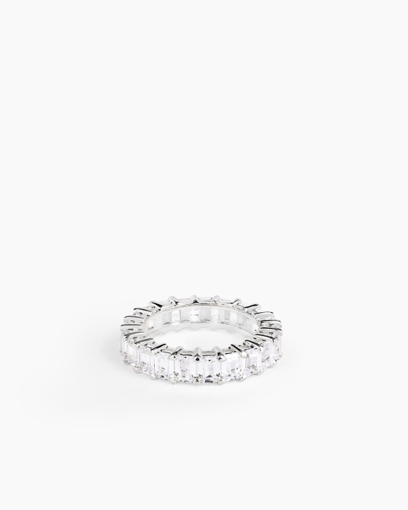 Eternity Emerald Ring Silver in the group Shop / Rings at ANI (ANI_VA_101)