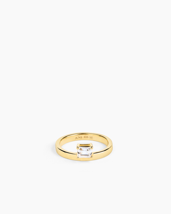 Sopra Emerald Ring Gold in the group Shop / Rings at ANI (ANI_VA_104)