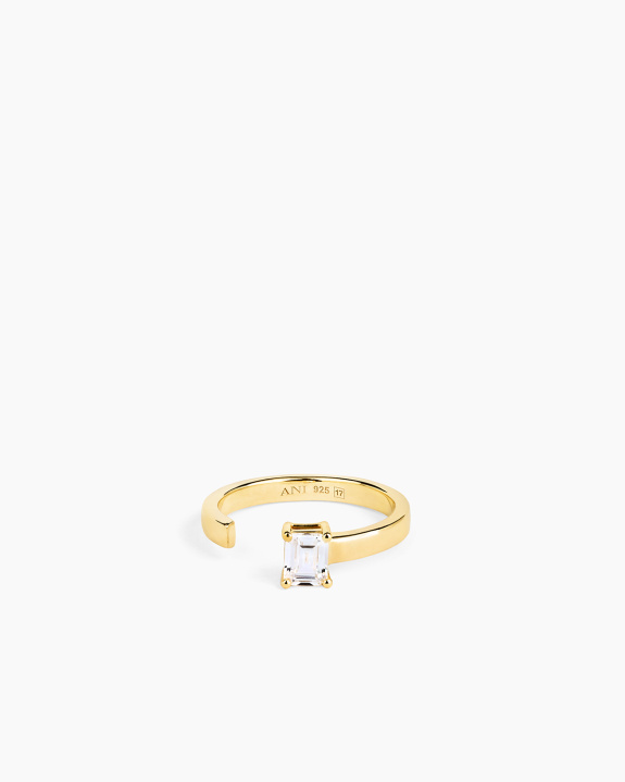 Aperto Emerald Ring Gold in the group Shop / Rings at ANI (ANI_VA_108)