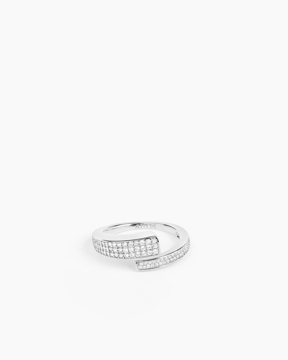 Pen Pavé Ring Silver in the group Shop / Rings at ANI (ANI_VA_111)